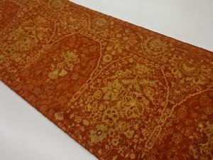 花唐草模様織出し袋帯